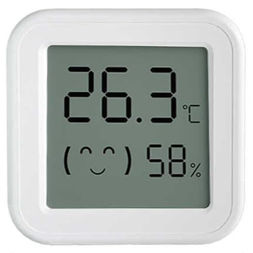 Zigbee Temperature and Humidity Sensor, with Display, Wireless Thermometer for Home Automation, ℃/℉ Switching, Remote Monitoring, Compatible with Hub/Gateway Devices with Zigbee Built-in