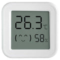 Zigbee Temperature and Humidity Sensor, with Display, Wireless Thermometer for Home Automation, ℃/℉ Switching, Remote Monitoring, Compatible with Hub/Gateway Devices with Zigbee Built-in