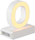 LED Magnetic Letter O, H 3.7" Light with Touch Control, White, Dimmable, Warm White 3000K