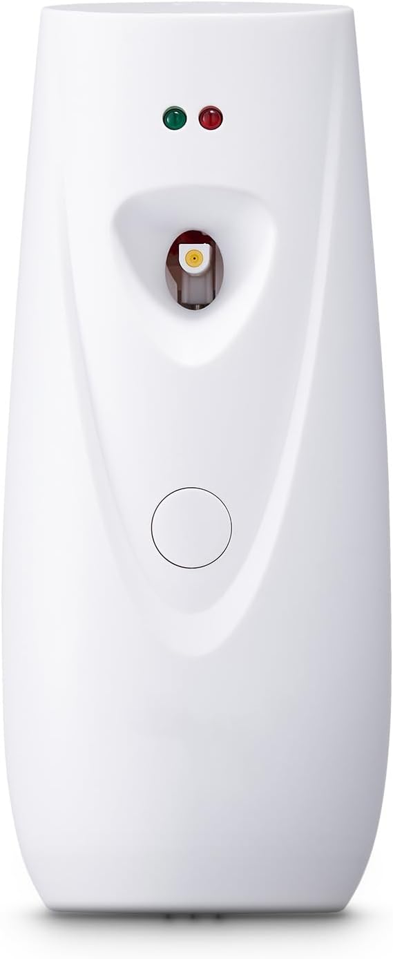 Happybuy Automatic Air Freshener Spray Dispenser (2 - Pack), Wall - Mountable or Freestanding, Battery - Powered, with Multiple Time Settings for Home, Indoor Spaces like Bathrooms, White