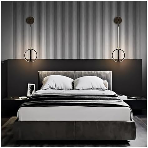 Modern Minimalist LED Wall Sconce - Stylish Indoor Decor for Living Room, Bedroom, and Bedside - Elegant Background Lighting for Home Ambiance
