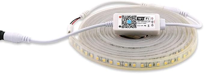 Goldwin Smart Single Color LED Lights Strip Controller WiFi Bluetooth Light 5050 2835 Control Box Compatible with Alexa Google Home siri(1)
