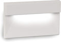 WAC Landscape Lighting, LED 12V Horizontal Ledge Indoor or Outdoor Step and Wall Light Amber 1800K Built-in LED in White
