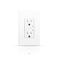 TOPELER Smart Wall Outlet with 2 Individually Controlled Ports, 15Amp TR Receptacle Control Appliances from Anywhere, 2.4 GHz WiFi Outlet Work with Alexa & Google Home, White, ETL & FCC Approval