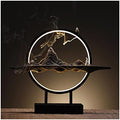 Waterfall Ceramic Reflux I Round LED Lamp I Home Decoration Zen Lamp Circle