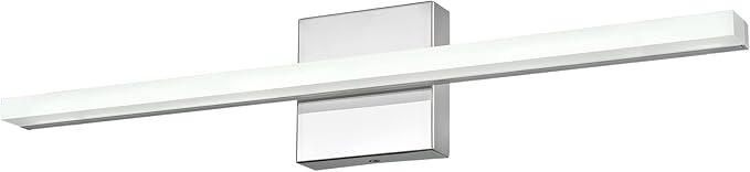 Modern LED Vanity Lights for Bathroom 24IN 14W Daylight White Chrome Light Fixtures Bathroom Lights Over Mirror Vanity Lighting Fixtures Vanity Light
