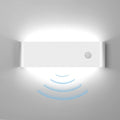 LED Hardwired Motion Sensor Light Indoor Wall Sconce, Motion Sensor Wall Light Indoor Sconce Wall Aluminum Modern Wall Sconce for Living Room Hallway Stair 12W Warm White(Not Battery Operated)