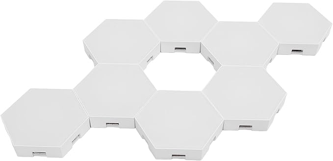 MAVIS LAVEN Hex LED Light Panels, ABS Material, Music Sync RGB, 16 Million Colors for Home Decor, Ideal for Gamer Room and Living Area