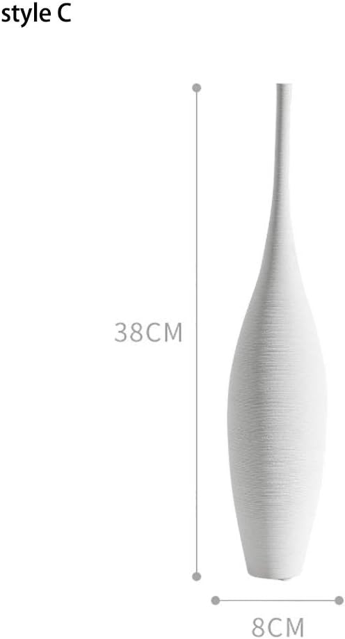 White Black Ceramic Vase Set, Modern Minimalist Ornaments Living Room Home Decor Decoration,C