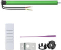 DC12V Dry Contact Motorized Roller Shade Motor Kit, 35mm Quiet Electric Blind Motor, RF Remote Automation Heavy Duty Motorize Persiana Existing Shades (10 N.m for Φ40mm (1.57") Groove Tube)
