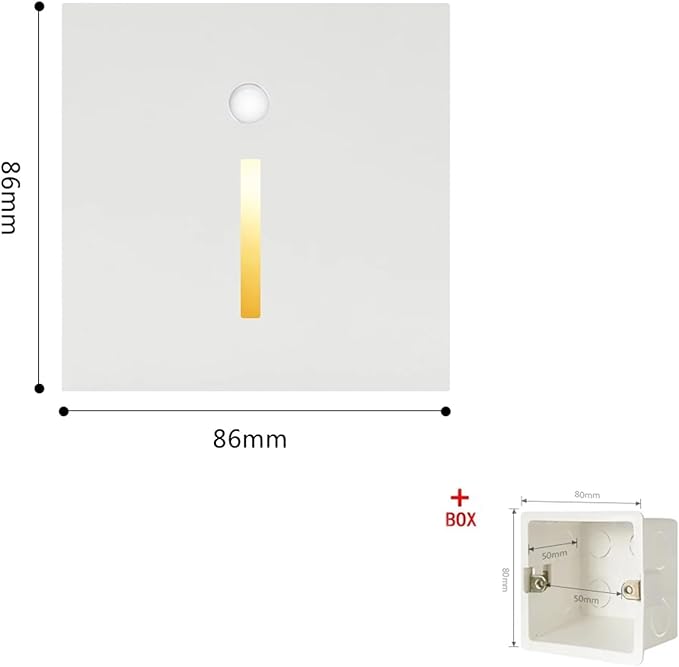 Wall Lamps, Smart Wall Lamp Pir Motion Sensor Footlight Stair Light Led Night Light Indoor Lighting for Room Decor Hall Kitchen Bedroom(Sensor White)