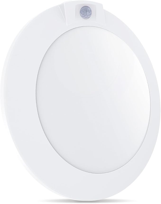 6 Inch Motion Sensor Ceiling Light Indoor, 180s Time Delay, 5000K, 14W 950LM, 120V LED Flush Mount Ceiling Light, ETL Certified, Wet Location - Closets, Hallway, Entryway, Pantry, 1Pack