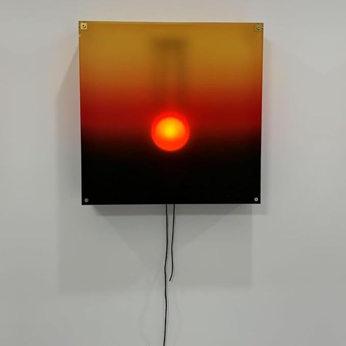 Mindfulness Wall Art Light Operated by Cord Adjusts Height for Relaxation Zones