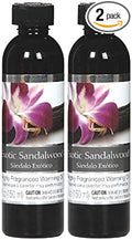 Hosley Set of 2 Exotic Sandalwood Fragrance Warming Oils 5 Ounce Ideal Gift for Weddings Spa Reiki Meditation Bathroom Settings P1