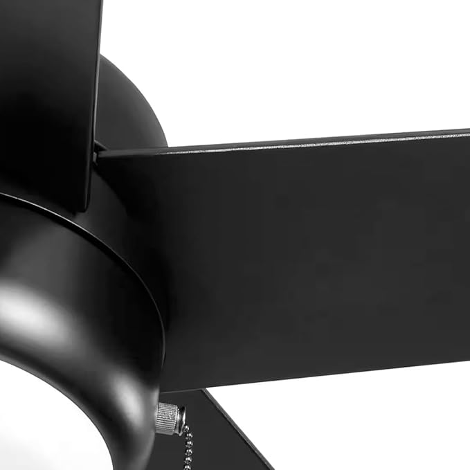 LYTIO Mena 44 in. LED Indoor/Outdoor Matte Black Ceiling Fan with Light Kit and Reversible Blades Included