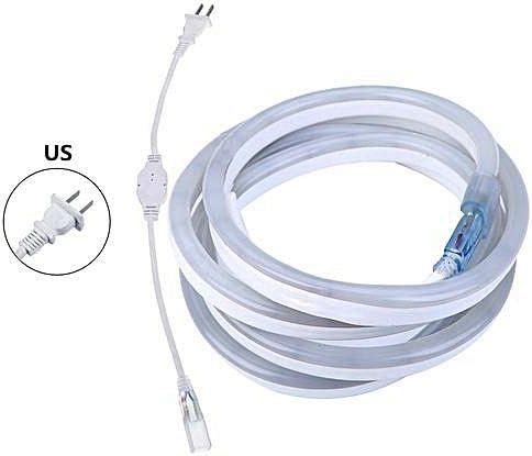 US Stock 50FT Orange Flexible LED Neon Rope Light Lighting Strip Tube Indoor Outdoor Christmas Party Wedding Room Decor Lighting 110V