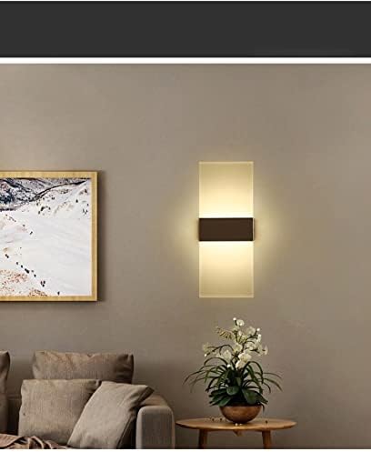 LED - Fashionable Decorative Light for Bedroom, Bedside, Stairs & Corridor Simple 110V Chandelier Style Wall Modern Home Decor (Black 22x11CM)