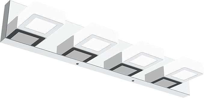 Ralbay LED Modern Vanity Light Bathroom Vanity Lights Over Mirror Acrylic Bathroom Wall Light Fixtures Cool White 6000K
