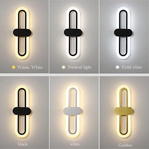 Bedroom Bedside Modern Minimalist Living Room Background Wall Led Three-Color Light-Changing Wall Lamp Simple Aisle Balcony Lamp,Wall Decorations