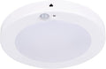 LIT-PaTH LED Flush Mount Ceiling Light, Closet Lighting Fixture with Motion Sensor and Dusk to Dawn, 10.5W, 800 Lumen, 6.2 Inch, Anti-Rust Galvanized Housing, White Finish 3000K 1-Pack