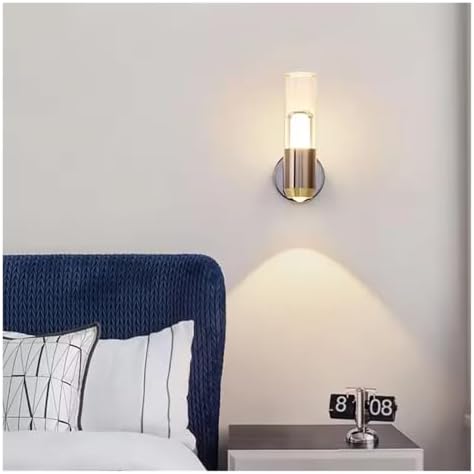 Modern Minimalist LED Wall Lamps - Transparent Ambient Lighting for Bedrooms, Stylish Decorative Fixtures, Wall Lighting for Home Decor, Contemporary Indoor Illumination