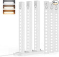 6-Pack 8-Inch Under Cabinet Lighting with Charging Station Rechargeable Motion Sensor Light Indoor 3 Color Dimmable Closet Light USB LED Magnetic Wireless Under Counter Lights for Kitchen Stair