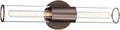 Bathroom Vanity Light Fixture, 2-Light Oil Rubbed Bronze Wall Sconce Lighting Fixture with Clear Glass, Indoor E26 Socket Wall Lamp for Mirror Living Room Hallway(Bulb Not Included)