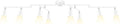 BoostArea LED 8 Light Track Lighting Kit, White 8 Way Ceiling Spot Lighting, Flexibly Rotatable Light Head for Kitchen, Living Room, Bedroom, GU10 Bulb Not Included