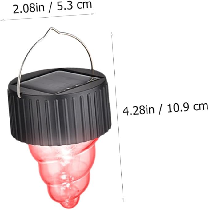 POPETPOP 6-Pack Colorful Solar Pendant Lights LED Outdoor Garden Decor Waterproof Hanging Solar Lamps for Patios Walkways and Events