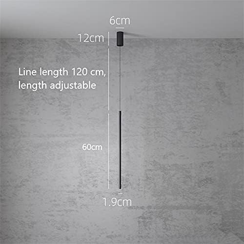 Modern Chandelier, Modern Bedroom Bedside Led Lights Living Room Tv Wall Decor Led Lamps Geometry Line Strip Hanging Light Fixtures(Warm Light,60Cm)/Remote Dimming/60Cm
