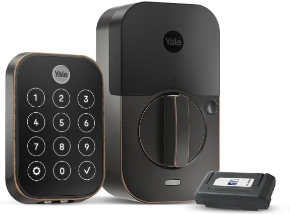 Yale Assure Lock 2 Touch Deadbolt, Oil Rubbed Bronze Smart Keyless Entry Door Lock with Z-Wave (ZW3) Connected Touch Keypad and Fingerprint Scanner, YRD450-F-ZW3-0BP