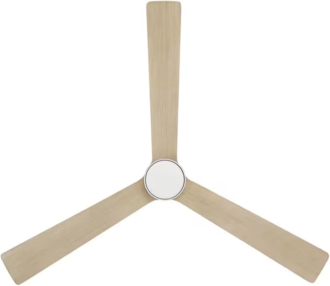 LYTIO Ryland 52 in. Smart Indoor/Outdoor Matte White Ceiling Fan with Adjustable White LED with Remote Powered by Hubspace