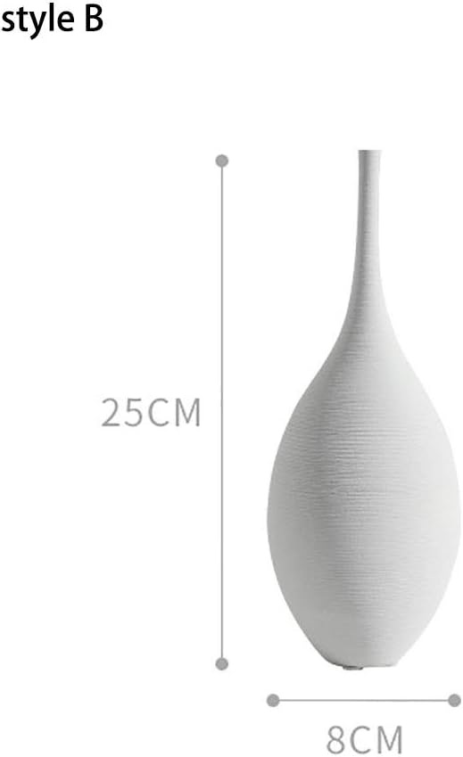 White Black Ceramic Vase Set, Modern Minimalist Ornaments Living Room Home Decor Decoration,B