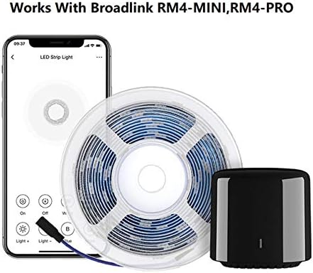 Broadlink TV LED Backlights, 9.8ft LED Strip Lights with Remote for 32-60'' TV, USB Powered, Works with RM4 mini RM4 pro Smart IR Remote - 16 Color Changing 5050 LEDs TV Lights