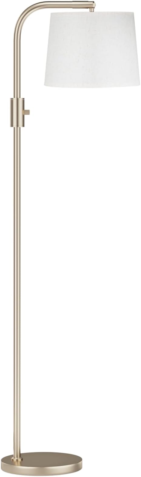 Ambimall 𝐅𝐮𝐥𝐥𝐲 𝐃𝐢𝐦𝐦𝐚𝐛𝐥𝐞 Floor Lamp - Floor Lamps with 9W 𝐋𝐄𝐃 Bulb, Standing Lamps for Living Room with Adjust Head, Modern Standing Tall Light Rotary Switch for Office(Mocha and Beige)