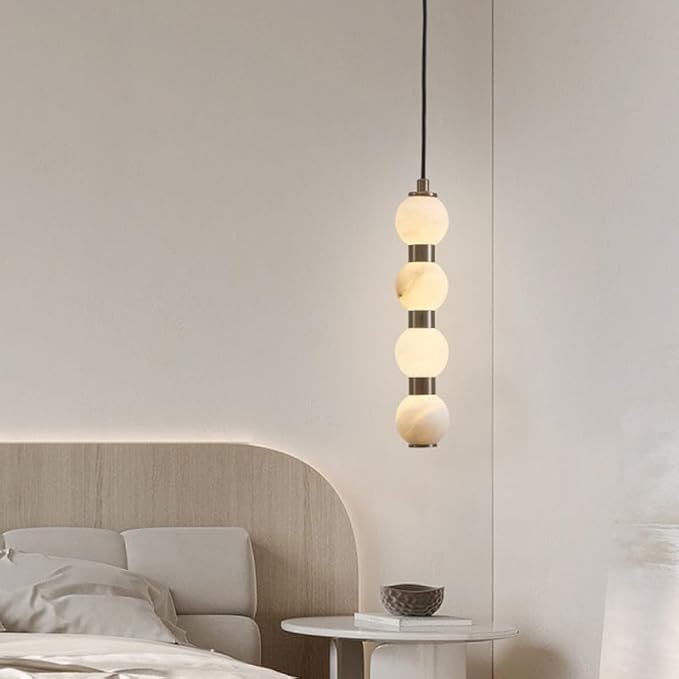 Pendant Lights, Modern Home Decor led Lights Pendant Light Lamps forstaircase Chandeliers for Living Room Hanging Indoor Lighting(Black 6 Head,APP with RC Dimmable)