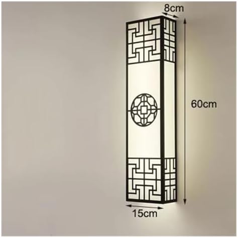 Zen Style Chinese Wall Lamp - Strip Shaped Bedside Light for Bedroom, Living Room, and Zen Decor - Elegant Background Lighting for Tranquil Spaces
