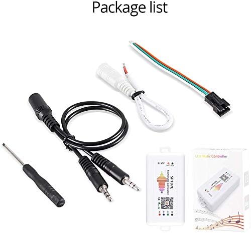 VIPMOON SP107E Music Bluetooth Led Controller for WS2812B WS2811 WS2813 WS2815 SK6812 Addressable Led Lights