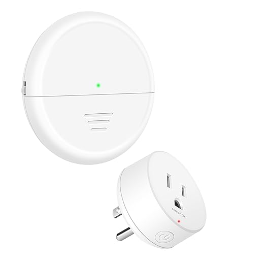 Motion Sensor Plug,Greencycle Wireless Motion Sensor Outlet with Timer Setting,PIR Sensor Plug to Auto Turn On/Off,Adjustable Detection Range,15A/1500W for Christmas Lights,Fans,Household Appliances