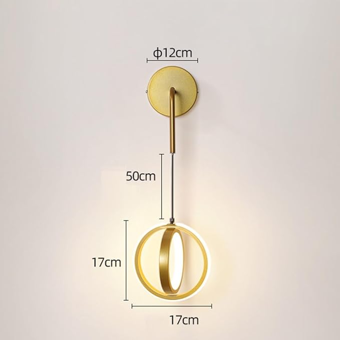 Modern Minimalist LED Wall Lamp Home Indoor Decor Wall Sconce for Living Room Bedroom Bedside Lustres Backgroud Light,Simple