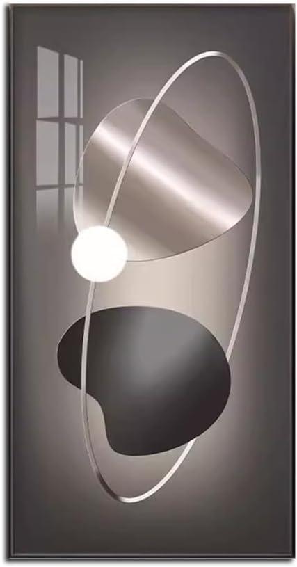 LED Illuminated Zen Stones Wall Sculpture Art for Home Entrance, Hallway, Living Room, and Bedroom Decor