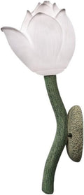 Beautiful Lotus Shaped Wall Lamp Classical Zen Decoration Wall Lamp Bedroom Bedside Lamp Indoor Lighting for Corridor, Hallway(White)