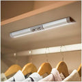 Joyzy Automatic Motion Sensor Closet Lights with Eye-Protection Design Closet Lighting, LED Rechargeable Cabinet Light Battery Operated Wardrobe Light for Wireless Pantry Sink (80Lumen, 6000k 80+CRI)
