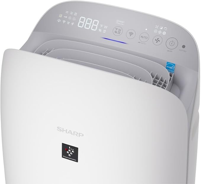 SHARP Smart Air Purifier with Humidifier Combo – Covers up to 1,913 sqft in one hour, Compatible w/Alexa & Google Asst. Energy Star 3.0, True HEPA Filter for Large Room, Bedroom - KCP70UW