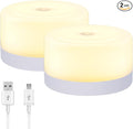 S SELDORAUK Baby Night Lights for Nursery, Portable Dimmable Touch Lamp, Type-C Rechargeable for Kids and Adult, Breastfeeding, Sleep Aid, Bedside Soft Eye Caring (Warm 2pack)