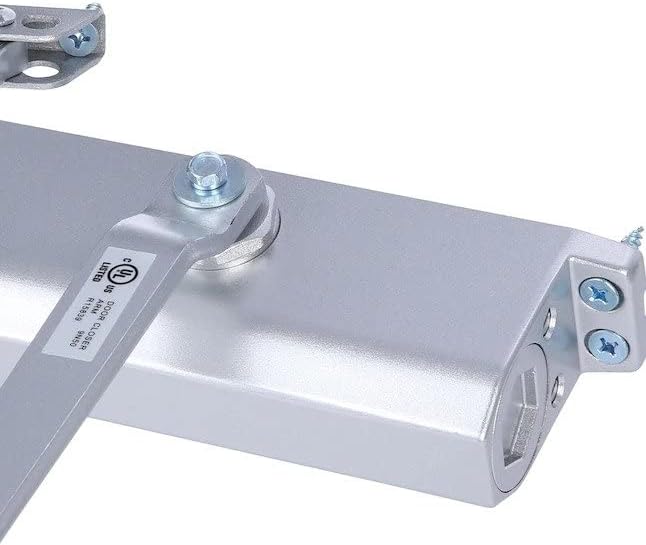 Automatic Door Closer Adjustable Closers Size 3 Commercial Grade 3 Spring Hydraulic Door slam Preventer Auto Door-Closer, Easy Installation & Instructions Silver