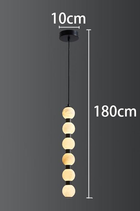 Pendant Lights, Modern Home Decor led Lights Pendant Light Lamps forstaircase Chandeliers for Living Room Hanging Indoor Lighting(Black 6 Head,APP with RC Dimmable)