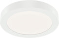 KICHLER Ara 5.32" Modern Minimal Round LED Downlight in White, for Wet Indoor Locations, Supplemental Lighting, Integrated LED, Edge-Lit Technology, 750 Lumens, Dimmable to 10%, 53005WH30