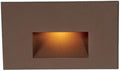 WAC Landscape Lighting, LED 12V Horizontal Indoor or Outdoor Step and Wall Light Amber 1800K Built-in LED in Solid Brass Coated with Bronze
