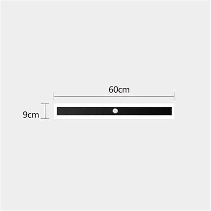 LED Motion Sensor Wall Light Strip Linear Wall Lamp, Indoor Human Body Motion Activated Sensor Wall Sconce Night Lights, Minimalist Bedroom Bedside Lamps for Hallway Oldsix-66(3000K,60cm)
